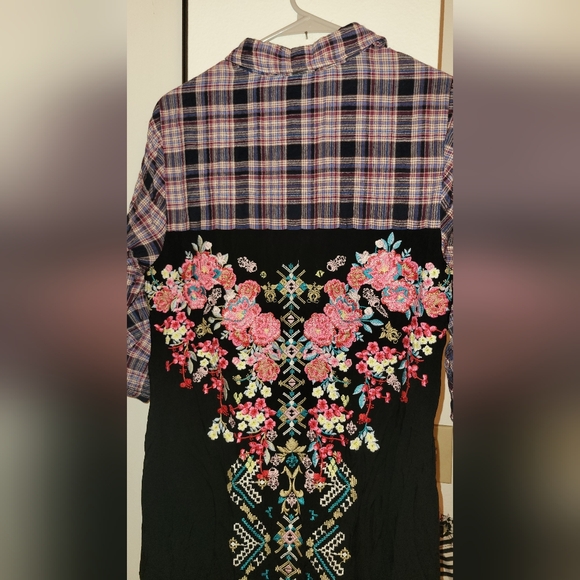 Plaid Maxi Shirt Dress - Picture 5 of 6